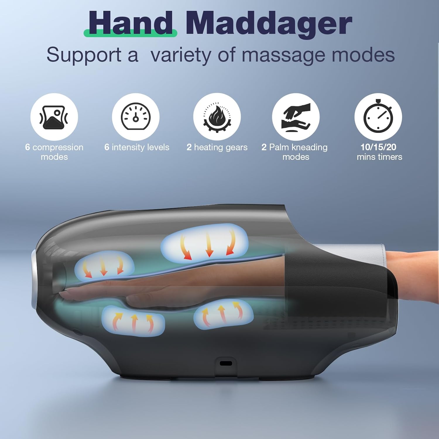 Hand Massager with Heat and Compression