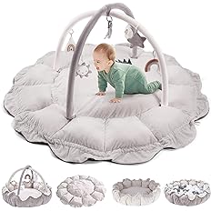 5-in-1 Convertible Baby Play Gym with 6 Toys