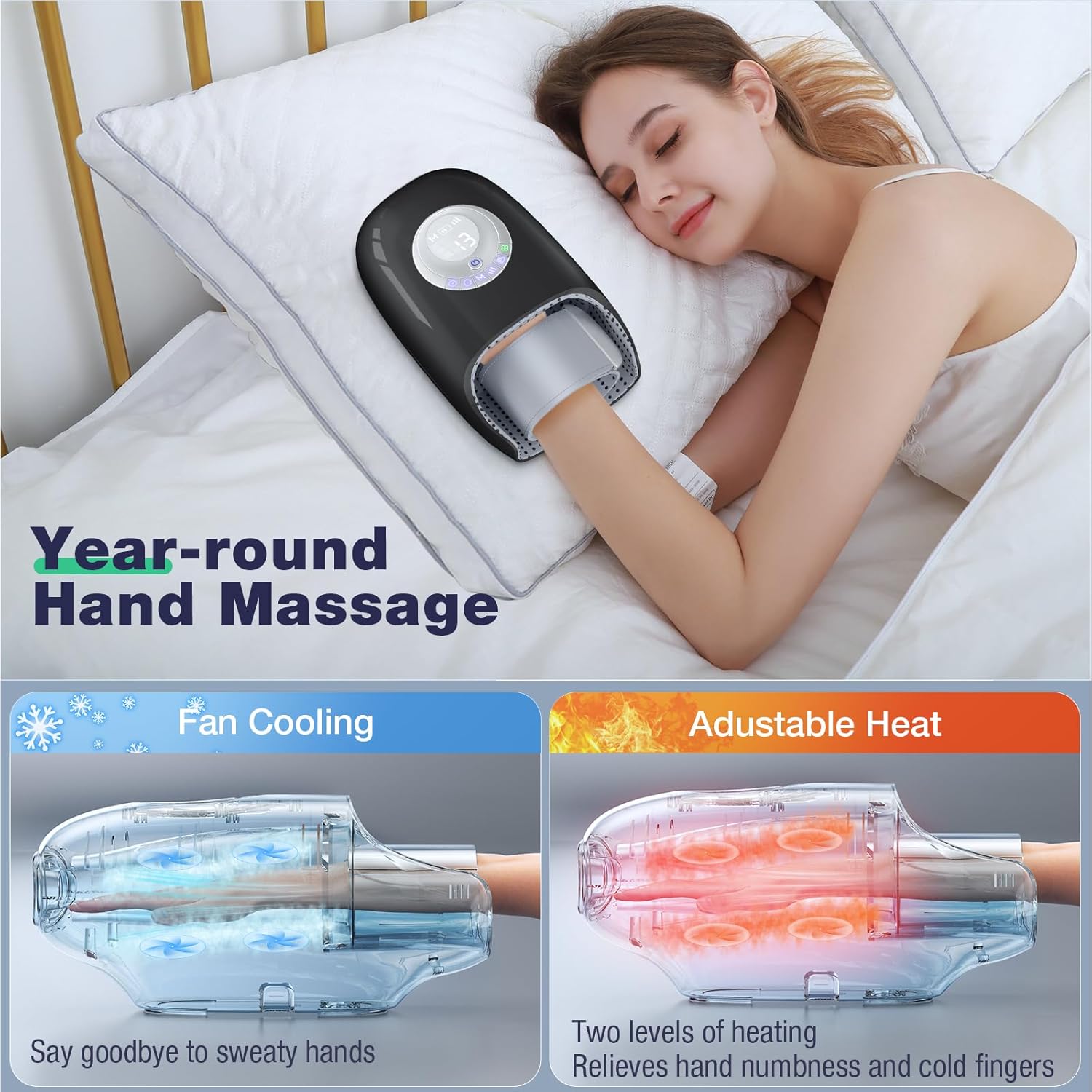 Hand Massager with Heat and Compression