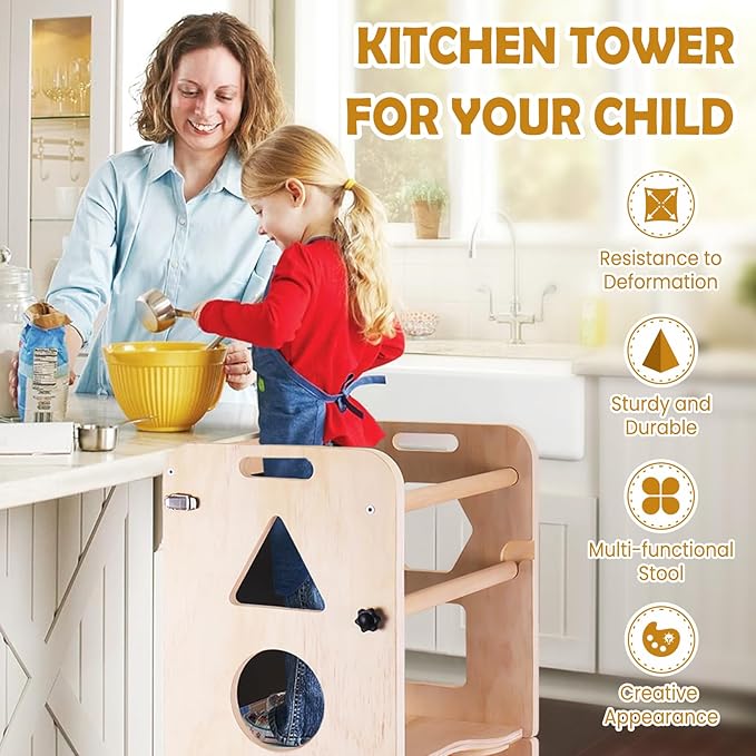 4-in-1 Toddler Kitchen Step Stool