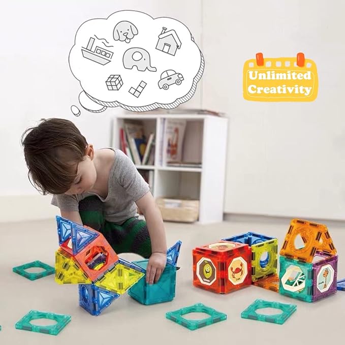 110 Pcs 3D Magnetic Educational Toys for Kid