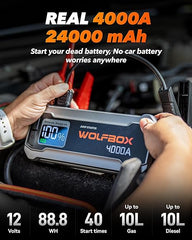 4000A Jump Starter,12V Car Battery Jump Starter