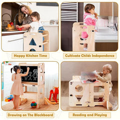 4-in-1 Toddler Kitchen Step Stool